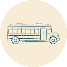 icon of a school bus